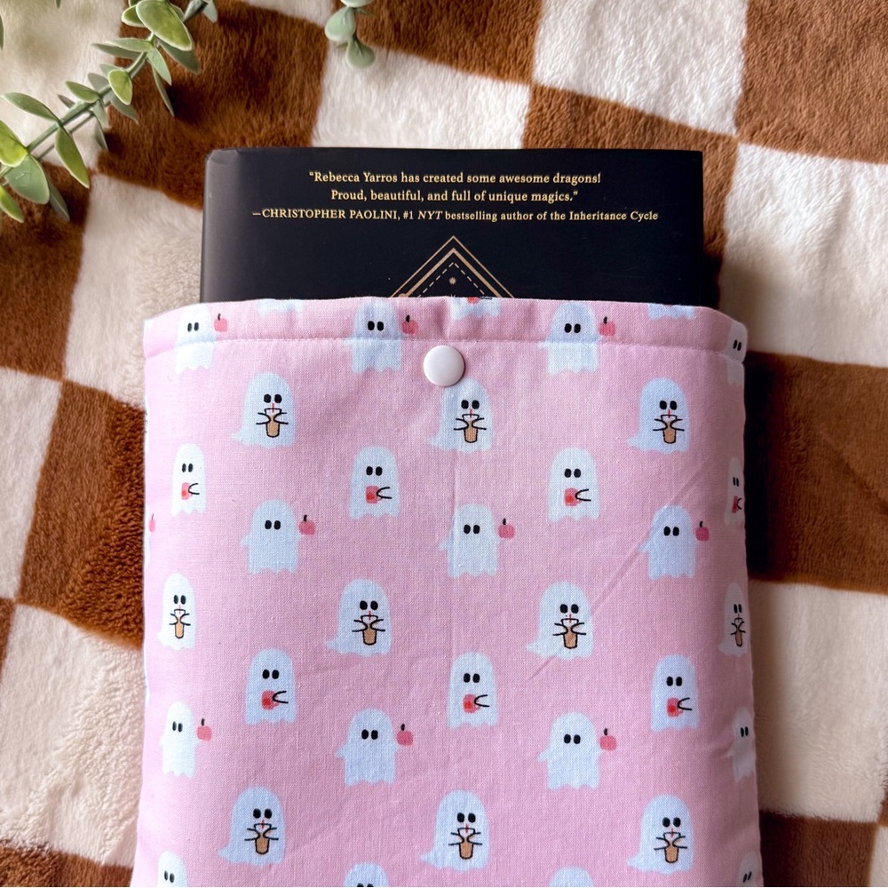 HANDMADE Ghost Iced Coffee Book Sleeve